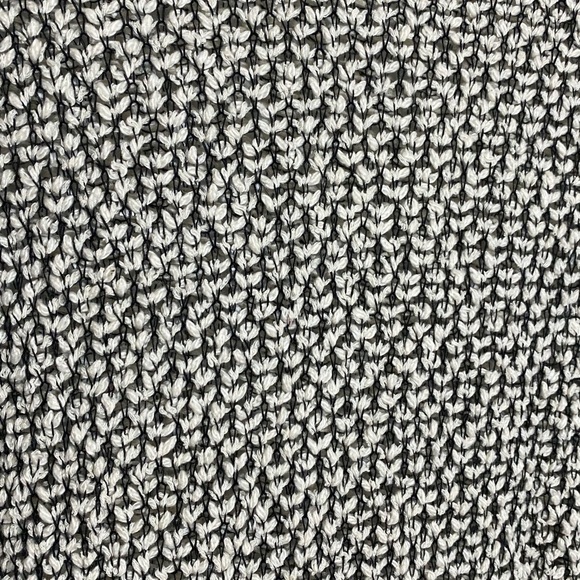 🎈VINTAGE Havana knit black and white V neck sweater size  M - Picture 4 of 11